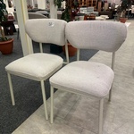 2x Eetkamerstoel Lea, Geweven, beige